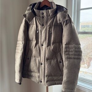 Hugo Boss Men’s Dery Quilted Real Down Coat